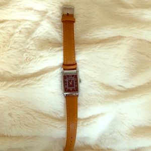 Ann Klein Women’s Honey Leather Watch